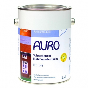 AURO Schwedenrot Holzfassadenfarbe Nr. 148